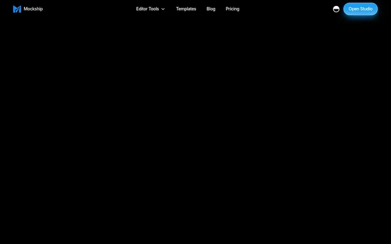 Screenshot of the Mockship homepage